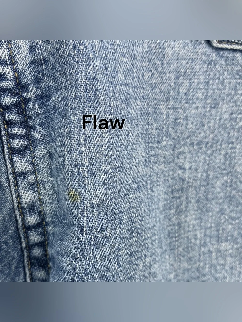 Polo Ralph Lauren Men Small Denim Western Pearl Snap Button Shirt‎ Distressed